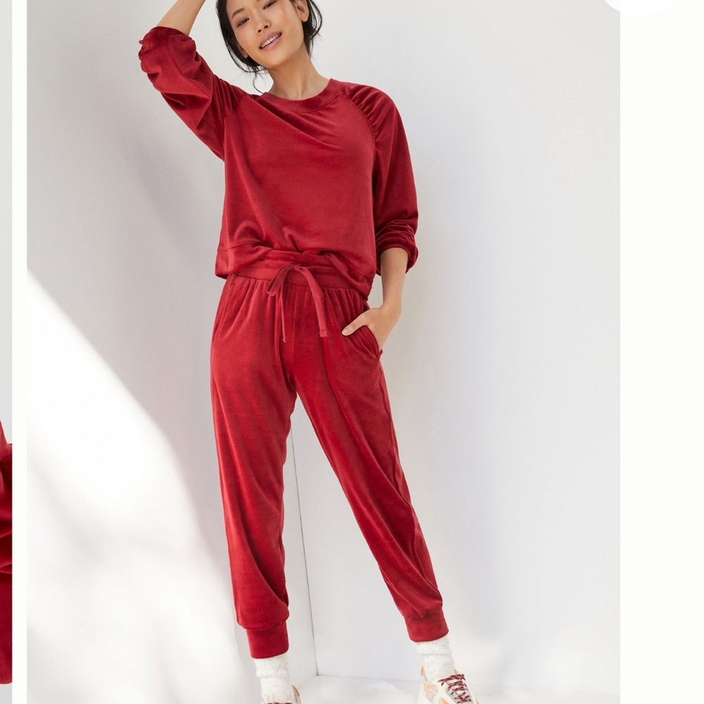 Anthro Merida Velvet Sweat Set